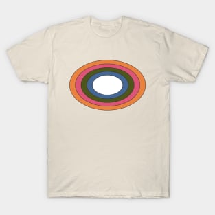 Vintage Retro Rainbow Ellipse T-Shirt